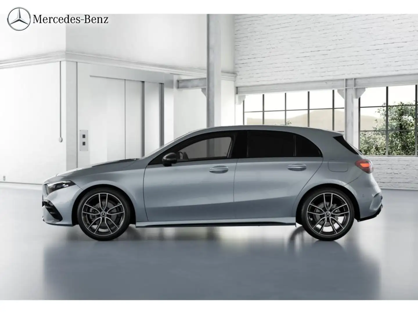 Mercedes-Benz A 200 d AMG MBUX+RüKam+LED+AHK+HuD+Totwink+Night Silber - 2