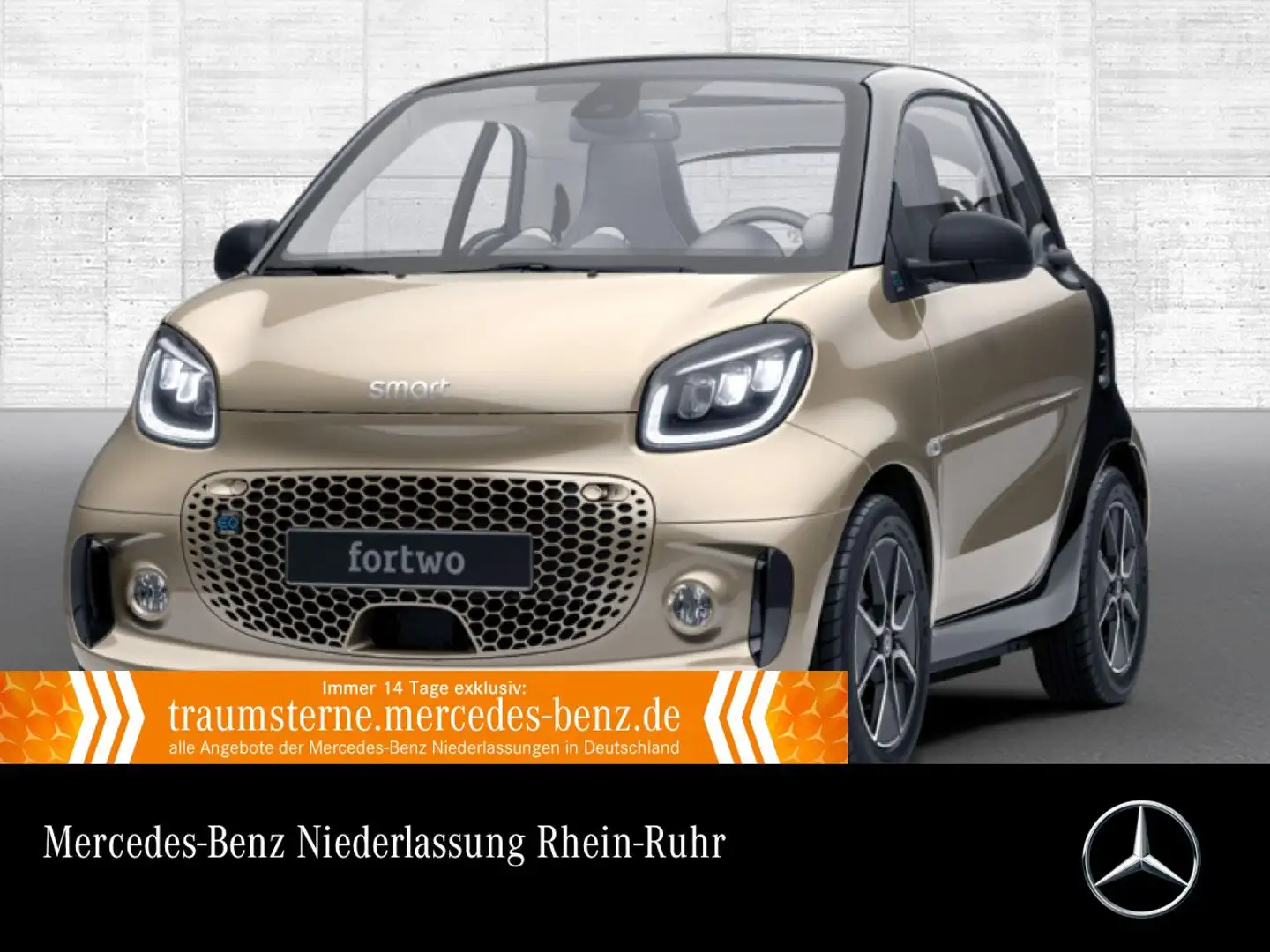 smart forTwo EQ 60kWed passion SHZ Pano PDC+Kamera Klima Beige - 1