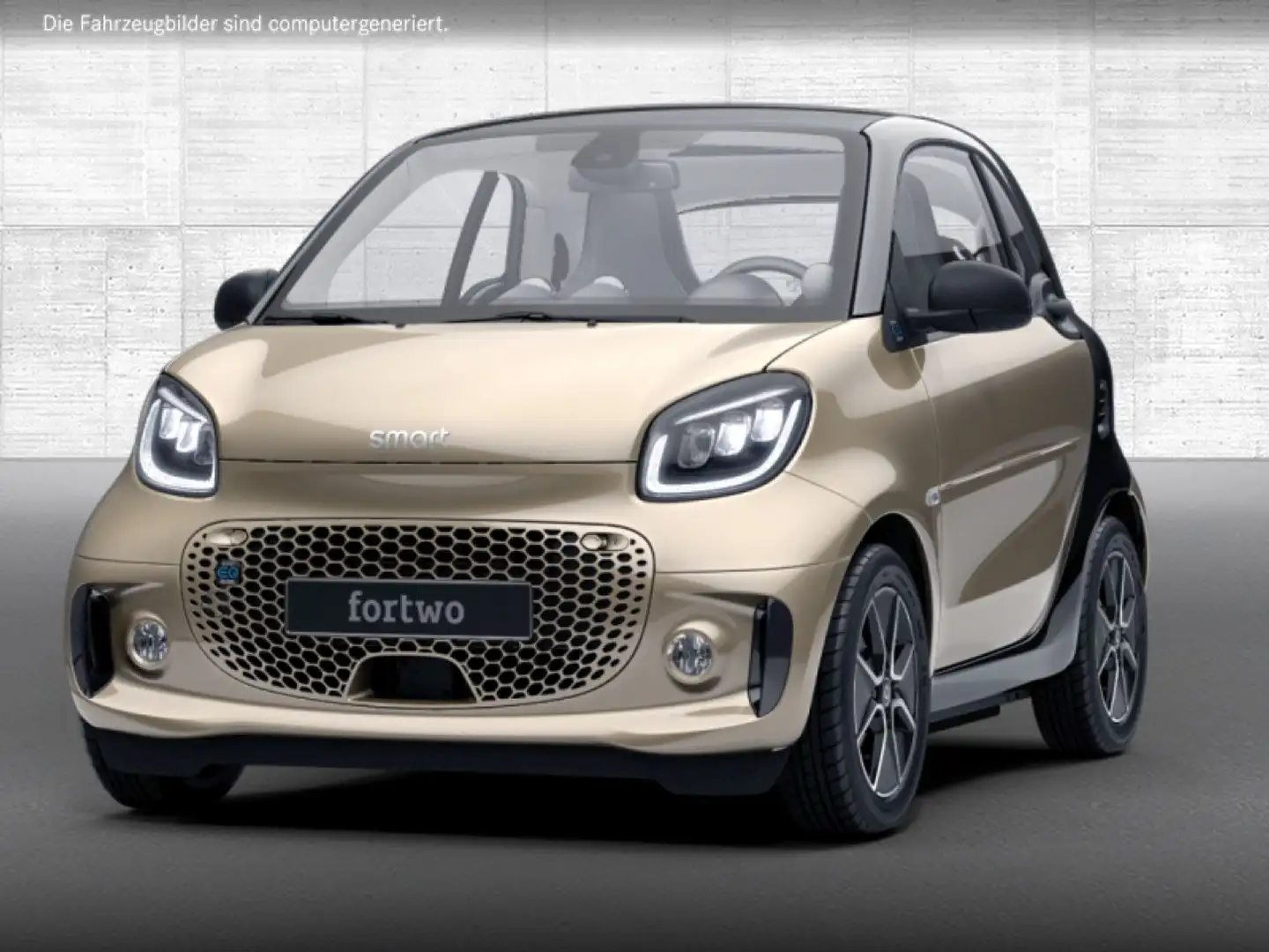 smart forTwo EQ 60kWed passion SHZ Pano PDC+Kamera Klima Beige - 2