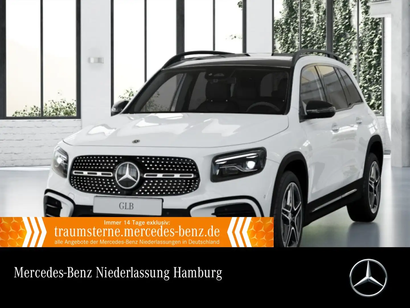 Mercedes-Benz GLB 200 AMG+NIGHT+PANO+360°+AHK+MULTIBEAM+19"+7G Weiß - 1