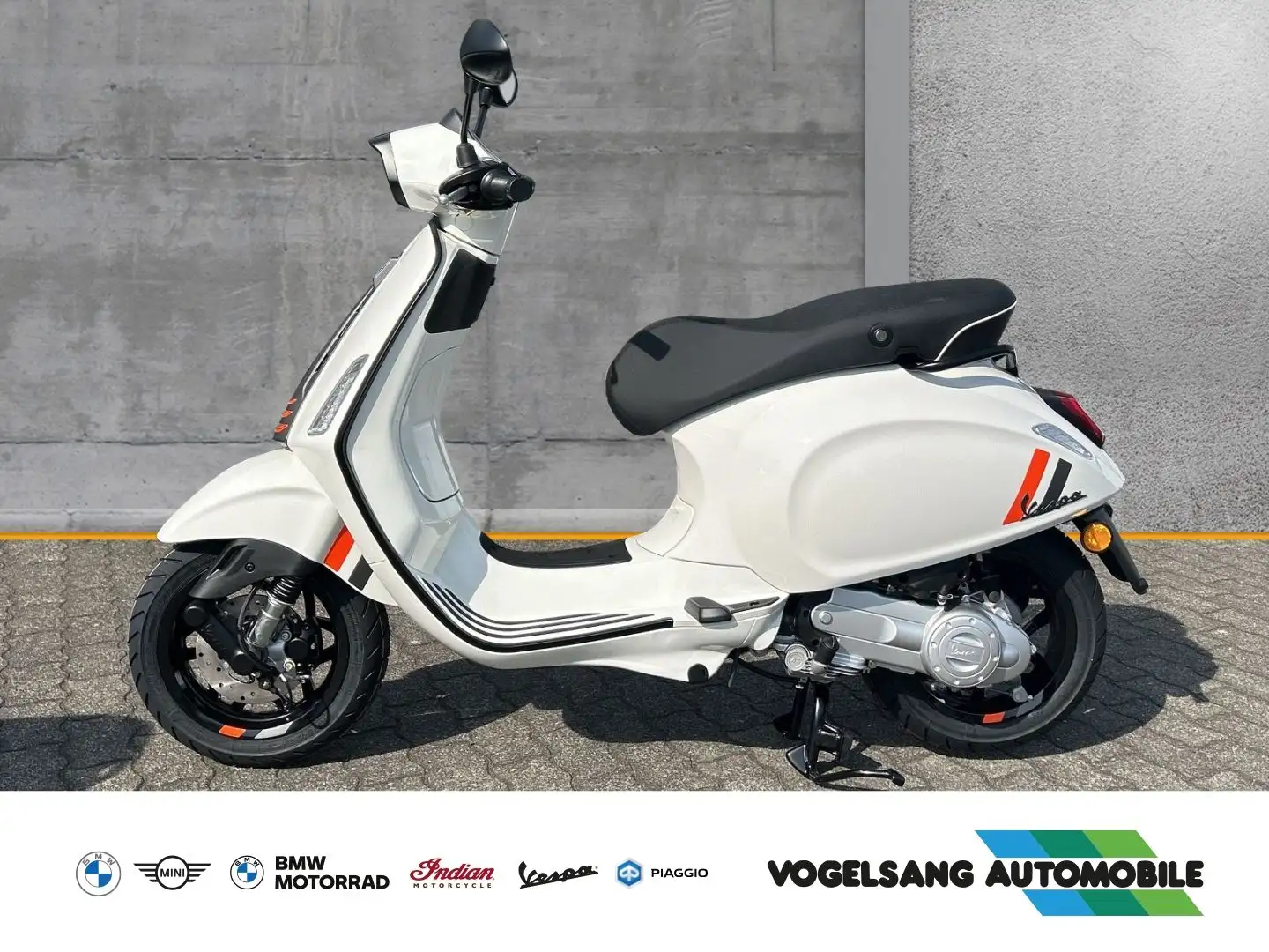 Vespa Sprint 50 Sport, Black Parts, Voll-LED, Modell 2 Weiß - 2