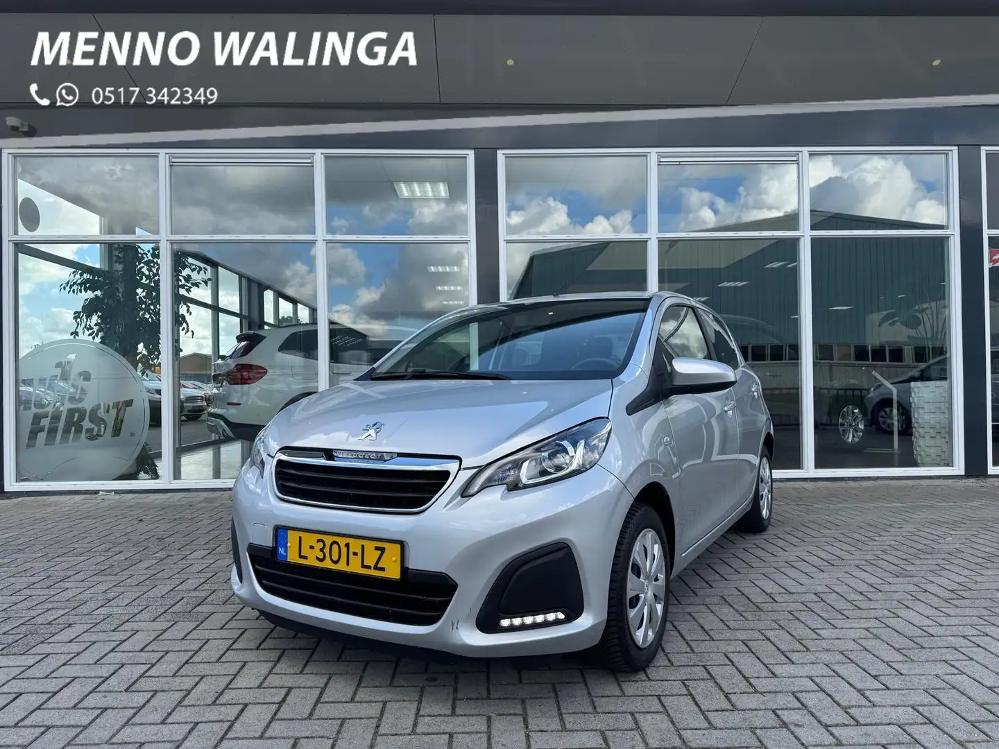 Peugeot 108 1.0 e-VTi Active|Airco|Bluetooth|Elek. Ramen| Grau - 1
