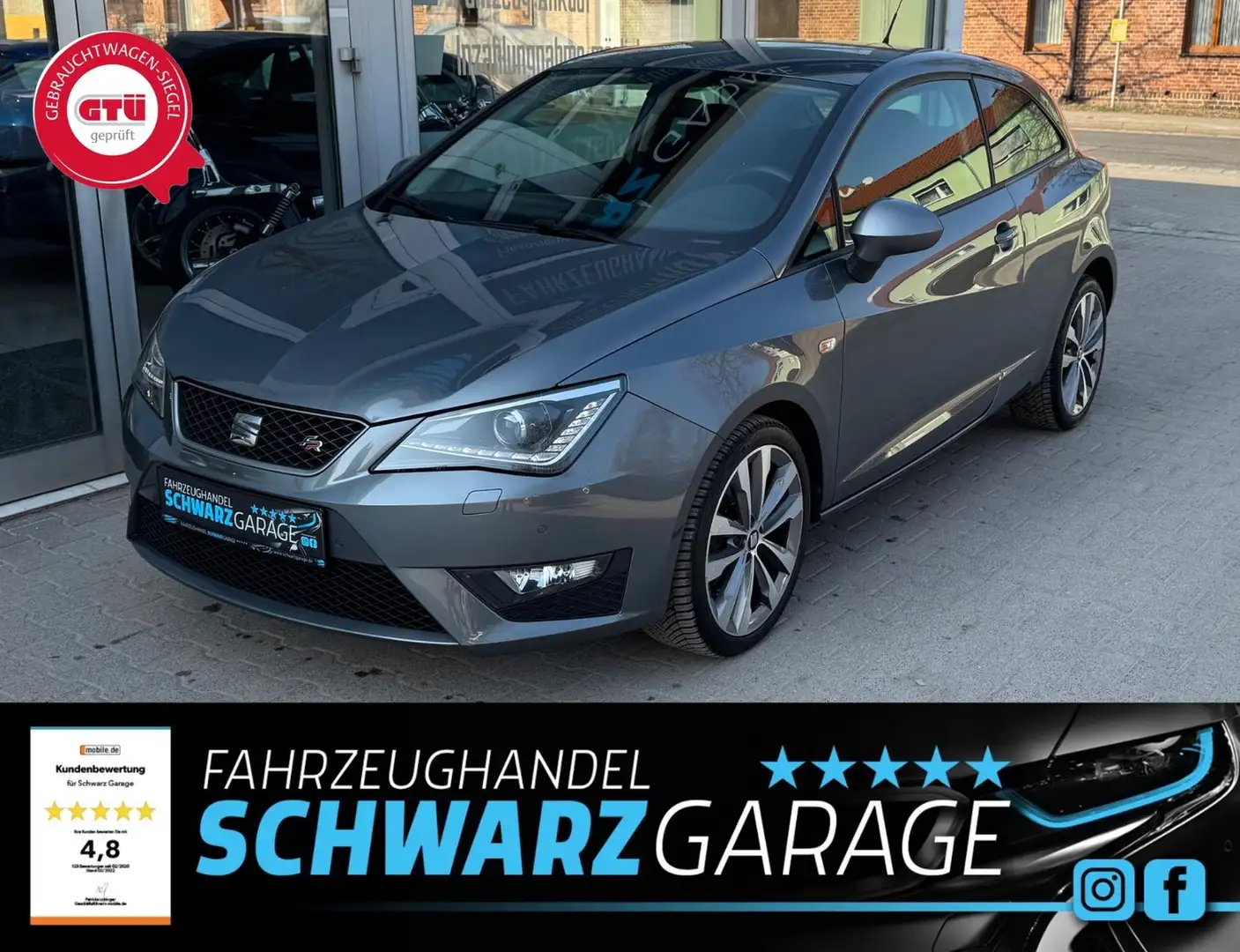 SEAT Ibiza SC FR*NAVI*SHZ*TEMPOMAT*PDC* Grijs - 1