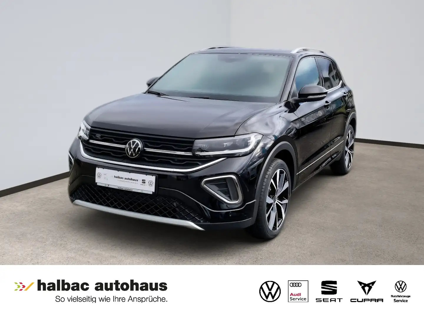 Volkswagen T-Cross 1.0 TSI DSG R-Line+AHK+NAVI+BEATS+WR+KAMERA Schwarz - 1