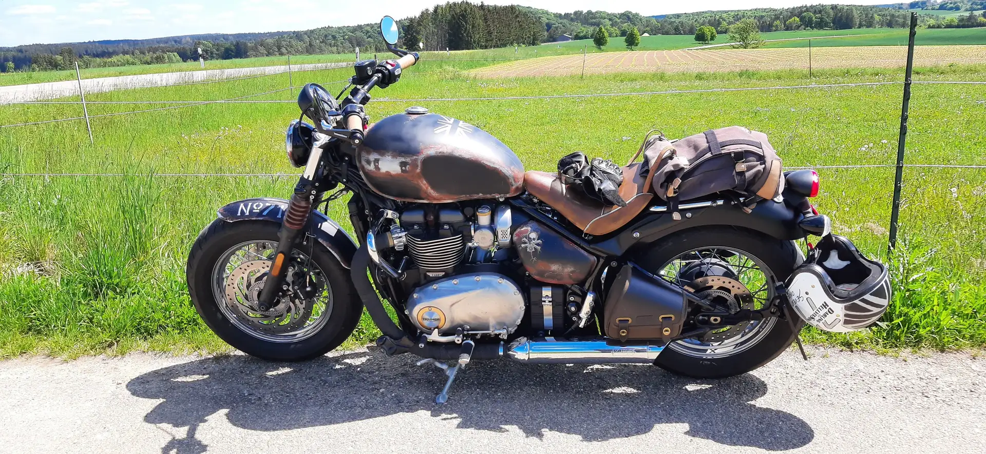 Triumph Speedmaster bonneville speedmaster 1200 Bobber Schwarz - 1