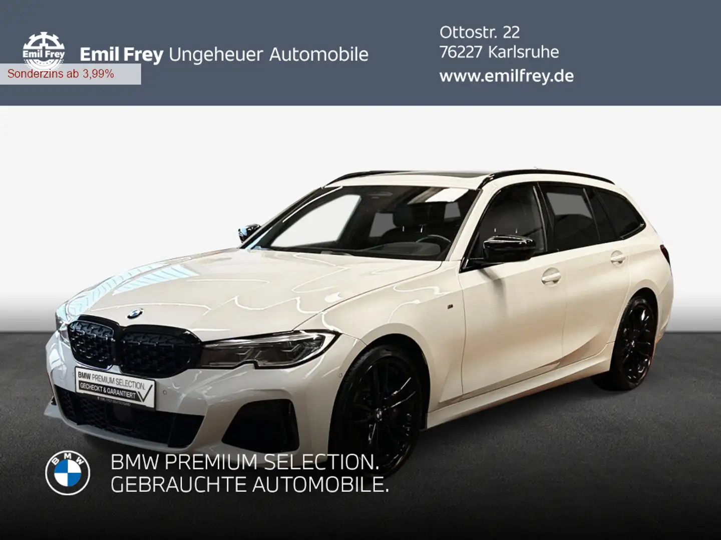 BMW M3 Touring xDrive, Alarmanlage, Panoramadach, S White - 1