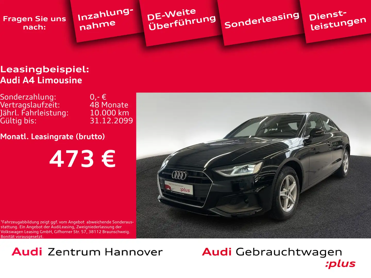 Audi A4 35 TDI LED Kamera DAB eSitze Black - 1