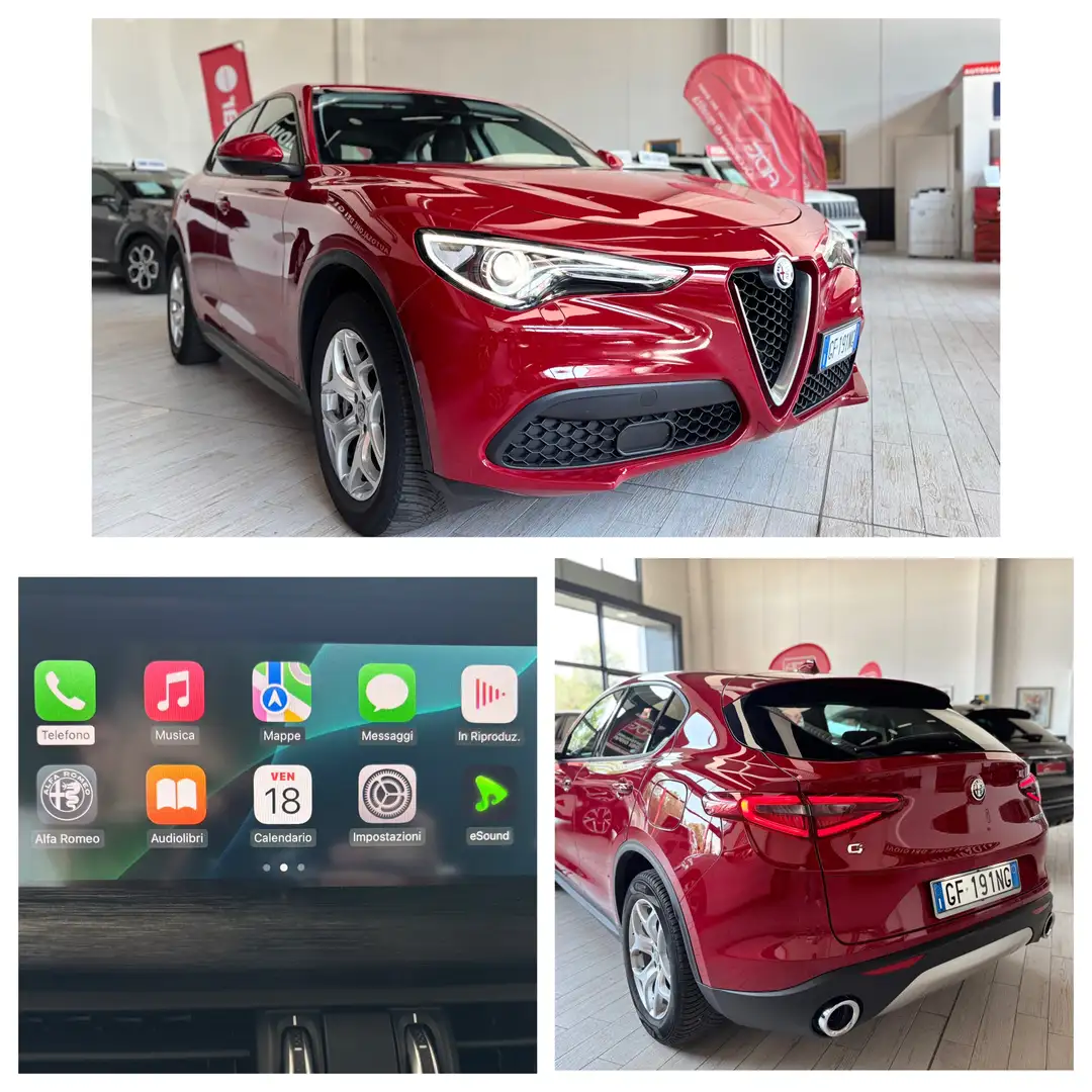 Alfa Romeo Stelvio SUPER Q4 2.2 190CV AT8 FULL OPTIONAL KM. CERT. Rosso - 1