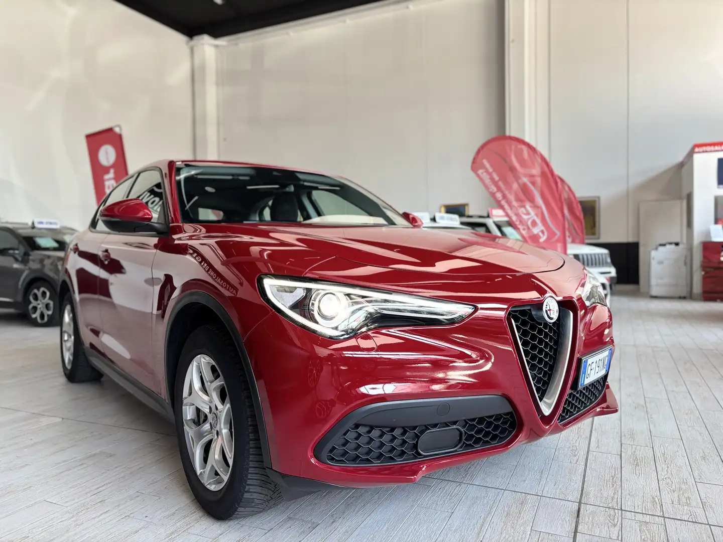 Alfa Romeo Stelvio SUPER Q4 2.2 190CV AT8 FULL OPTIONAL KM. CERT. Rosso - 2