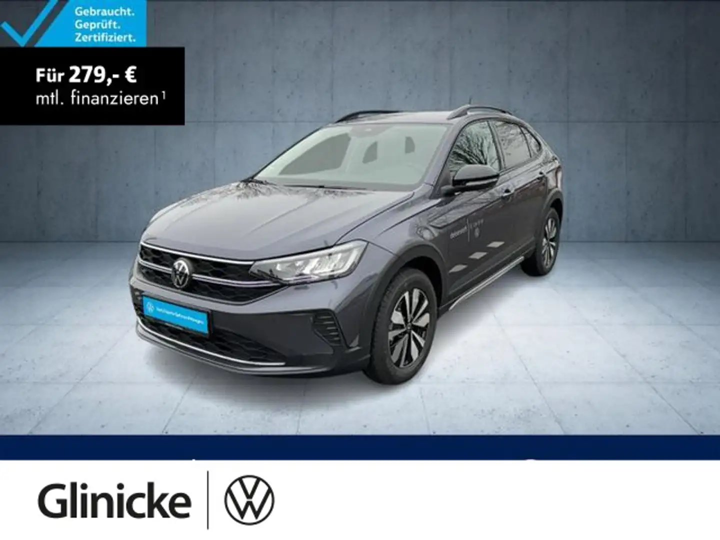 Volkswagen Taigo Life 1.0 TSI Nav/Clima/ACC/Assist/AppCon/S Grigio - 1