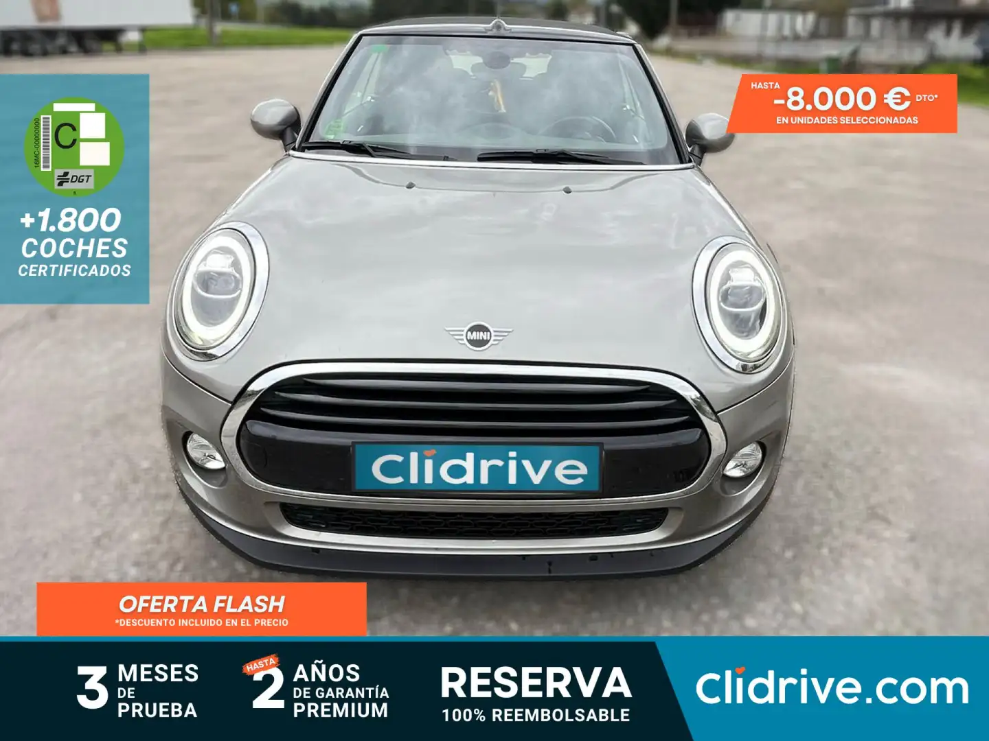 MINI Cooper D Cabrio Gris - 1