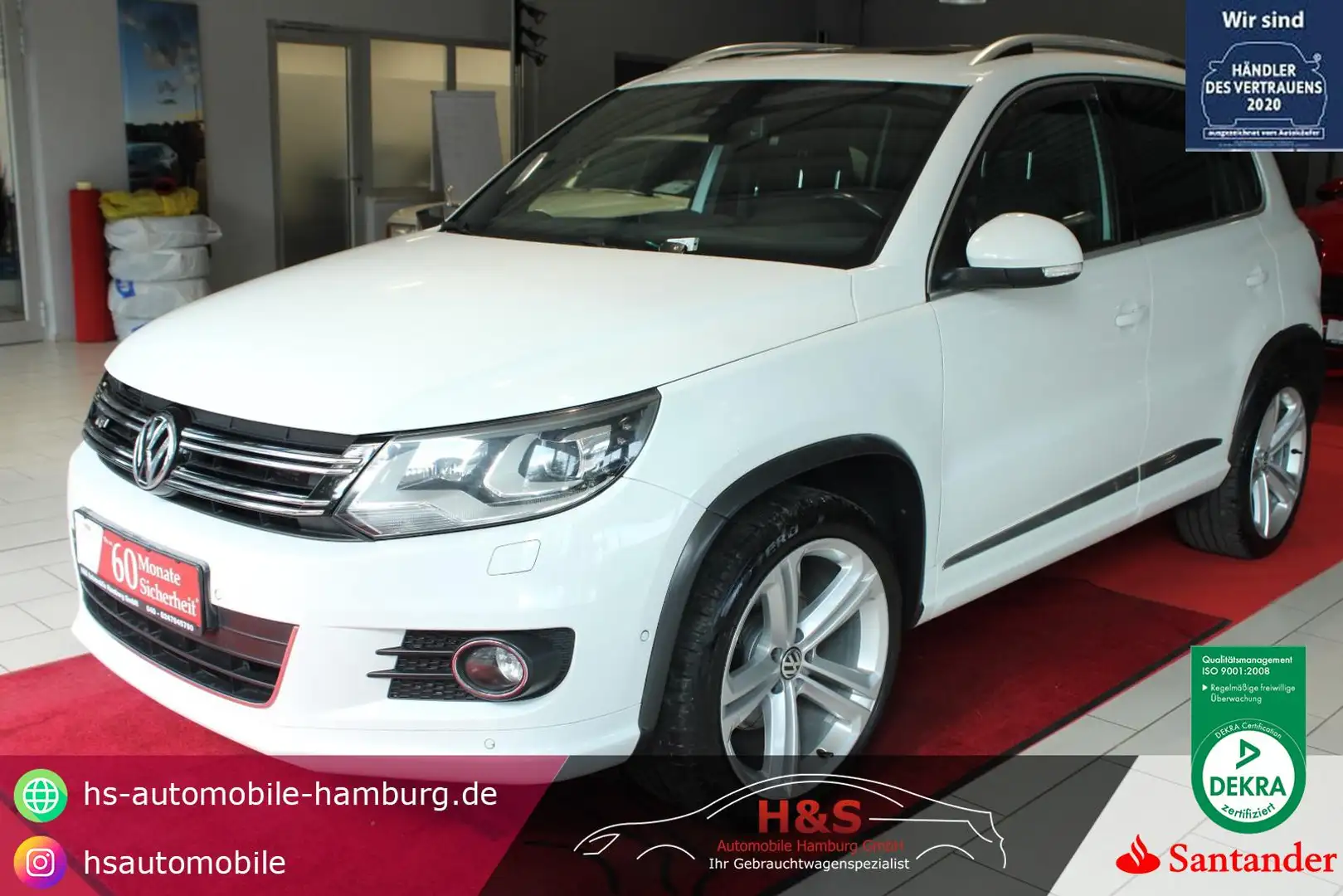 Volkswagen Tiguan Lounge Sport & Style R-LINE BMT 4Motion Bianco - 1