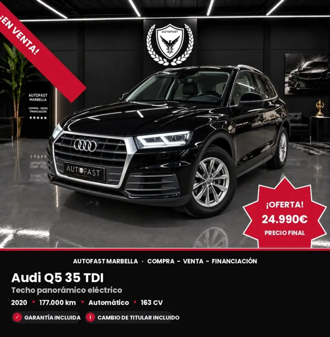 Audi Q5 35 TDI S tronic 120kW Negro - 1