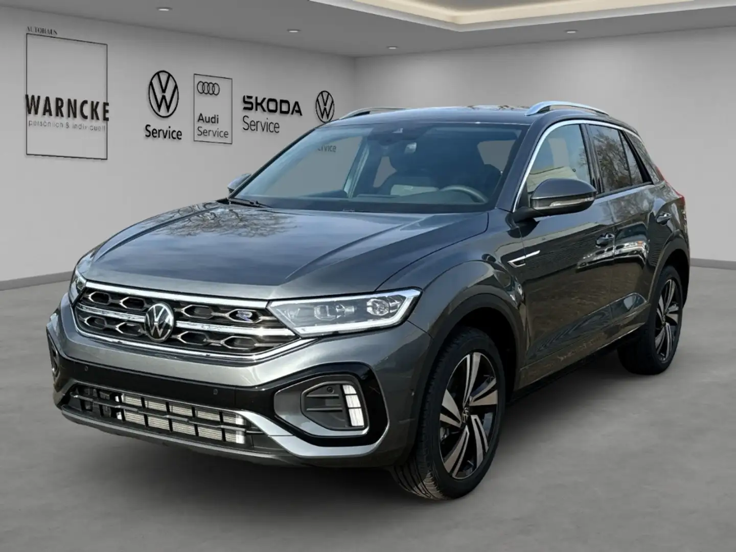 Volkswagen T-Roc R-Line 1.5 TSI DSG LED ACC LM PDC RFK SHZ NAV Easy Grau - 1