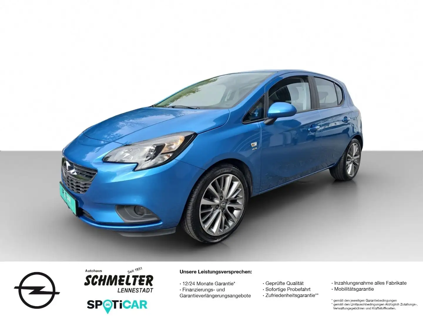 Opel Corsa E Active 1.4 5 türig Klima Multimedia usw. Bleu - 1