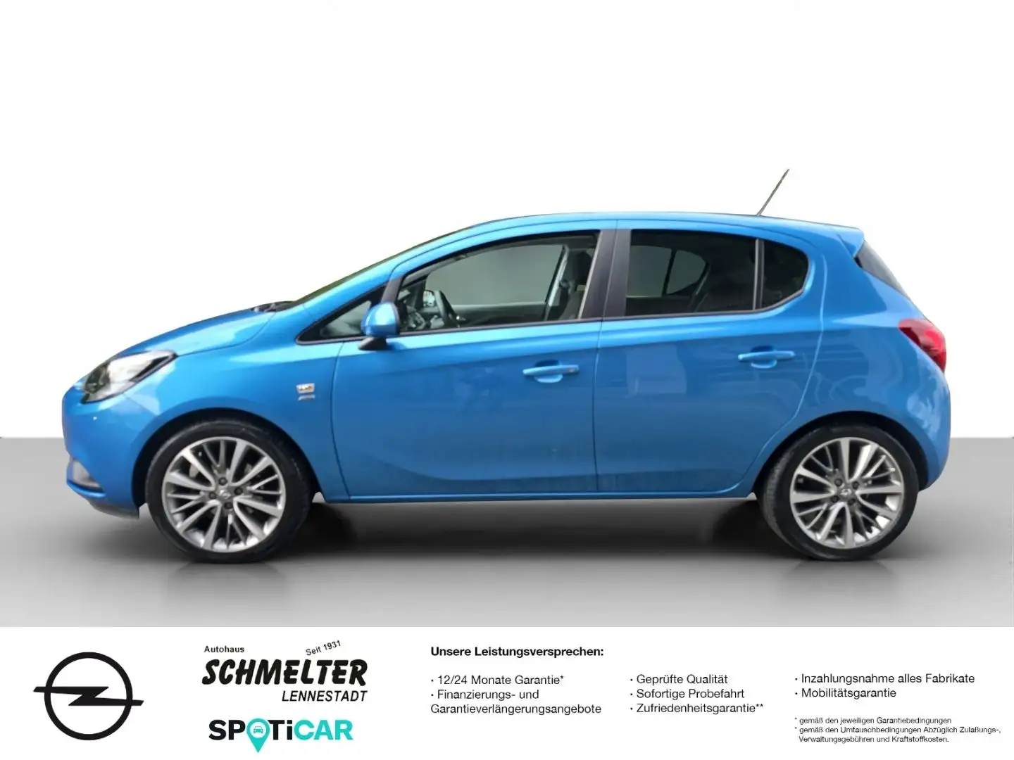 Opel Corsa E Active 1.4 5 türig Klima Multimedia usw. Bleu - 2