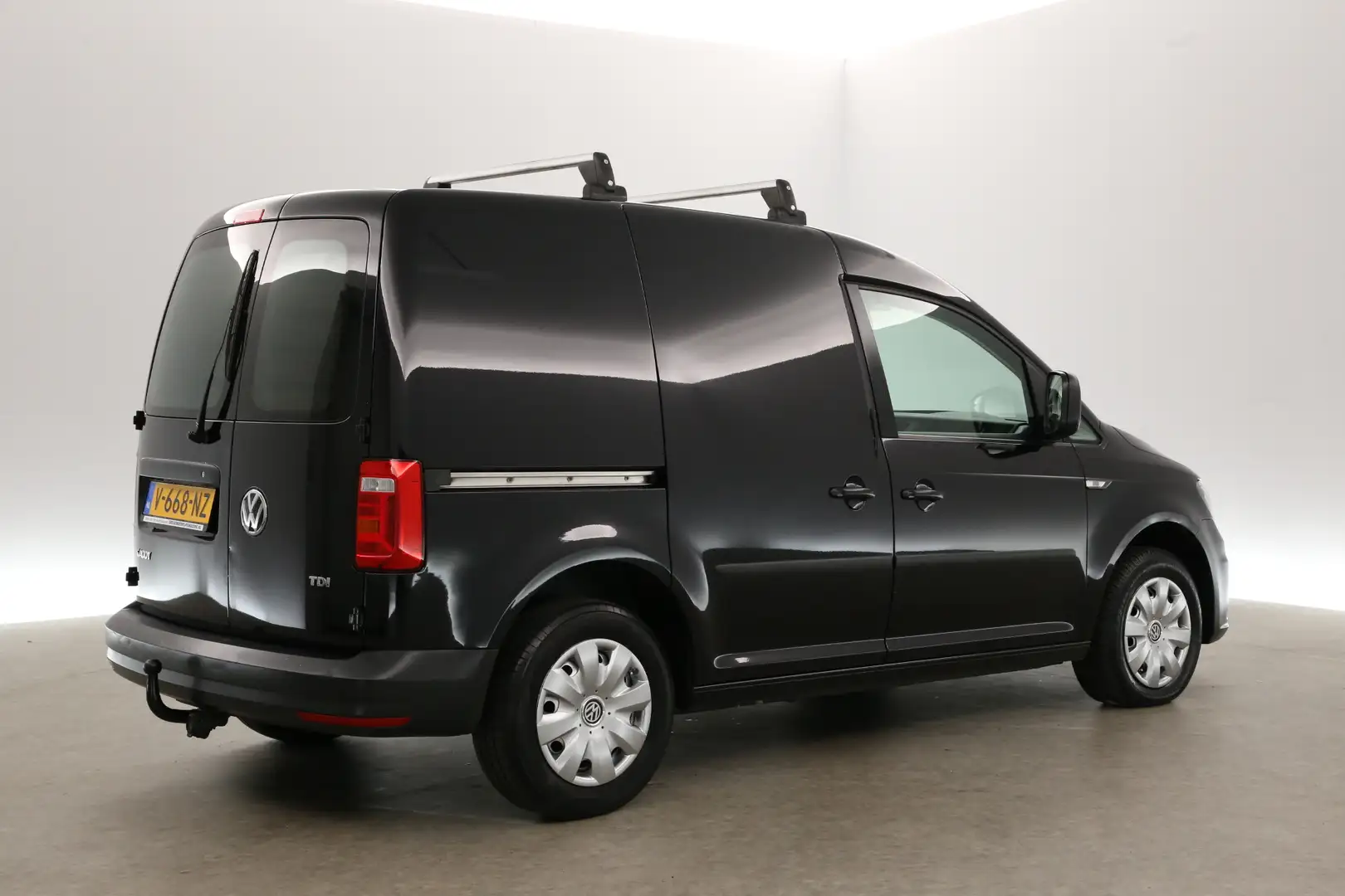 Volkswagen Caddy 2.0 TDI L1H1 Marge Airco Cruise Elektrpakket Schui Zwart - 2