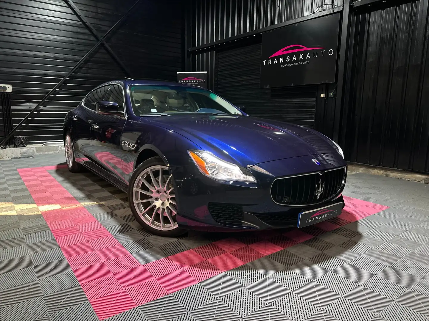 Maserati Quattroporte Quattroporte V6 3.0 Bi-Turbo 410 S Q4 A Bleu - 1