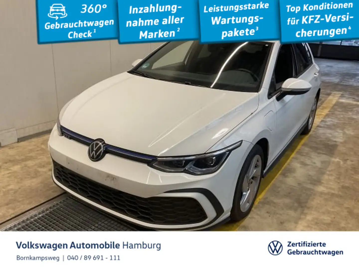 Volkswagen Golf VIII 1.4 GTE DSG LED Kamera Navi Sitzhzg Weiß - 1