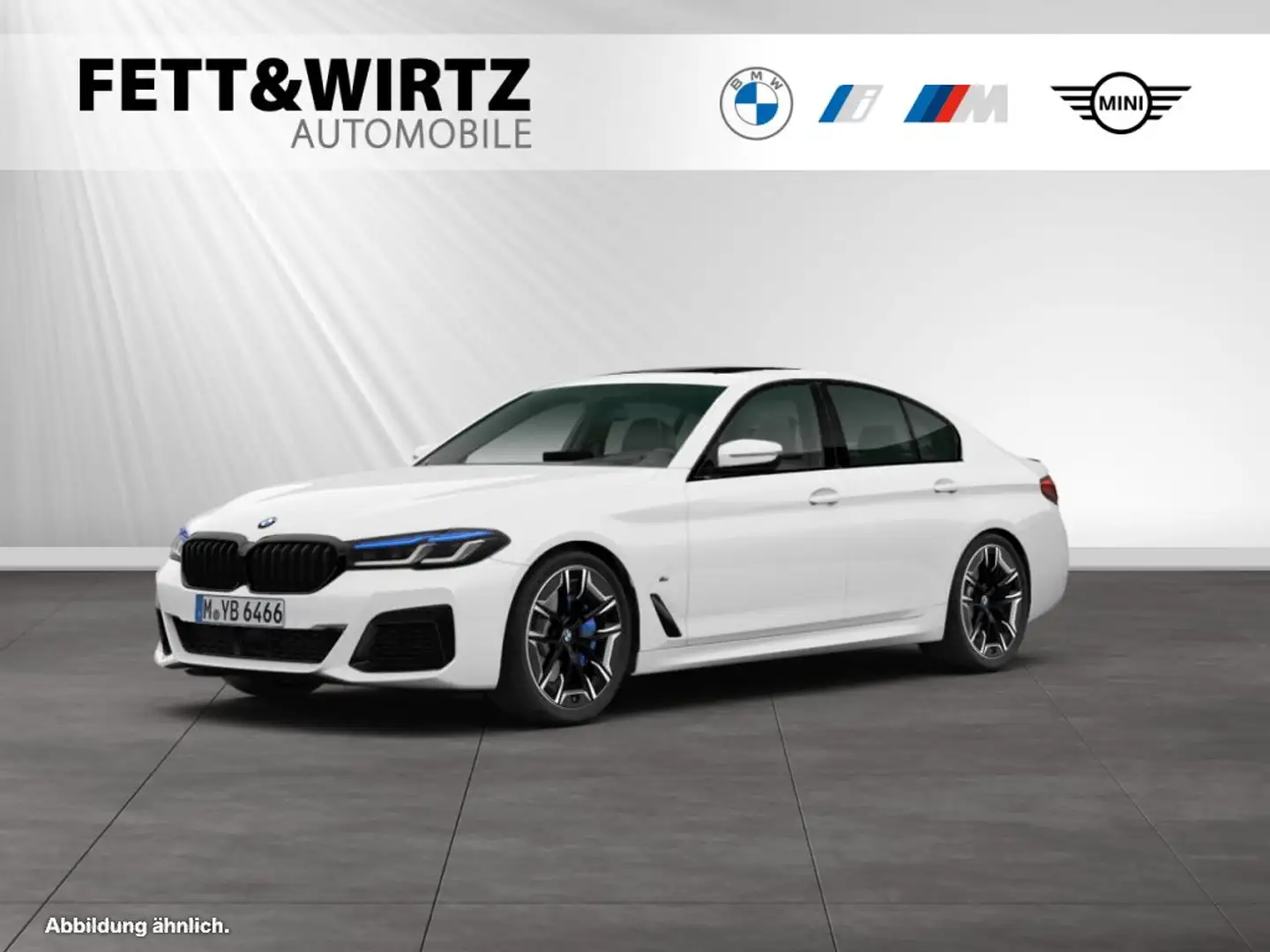 BMW 530 d M Sport Pro|Glasdach|Head-Up|Laser|AHK Weiß - 1