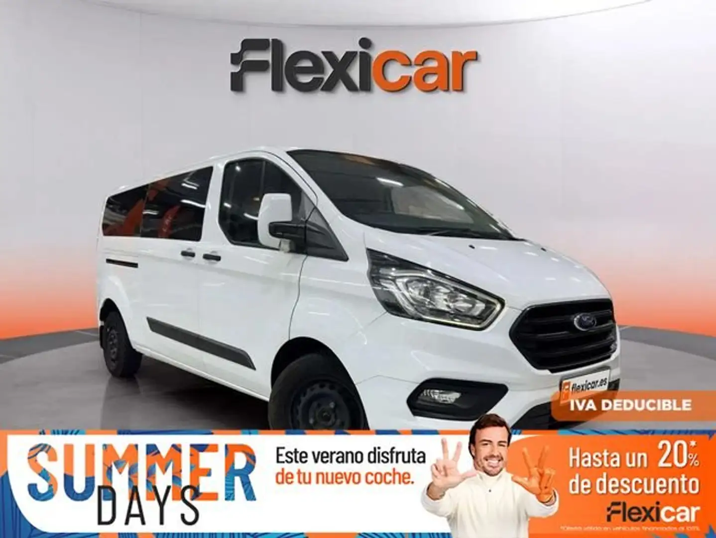 Ford Transit Custom L2H1+Kombi+Trend+9-+Sitzer+2.0+EcoBlue Blanco - 1