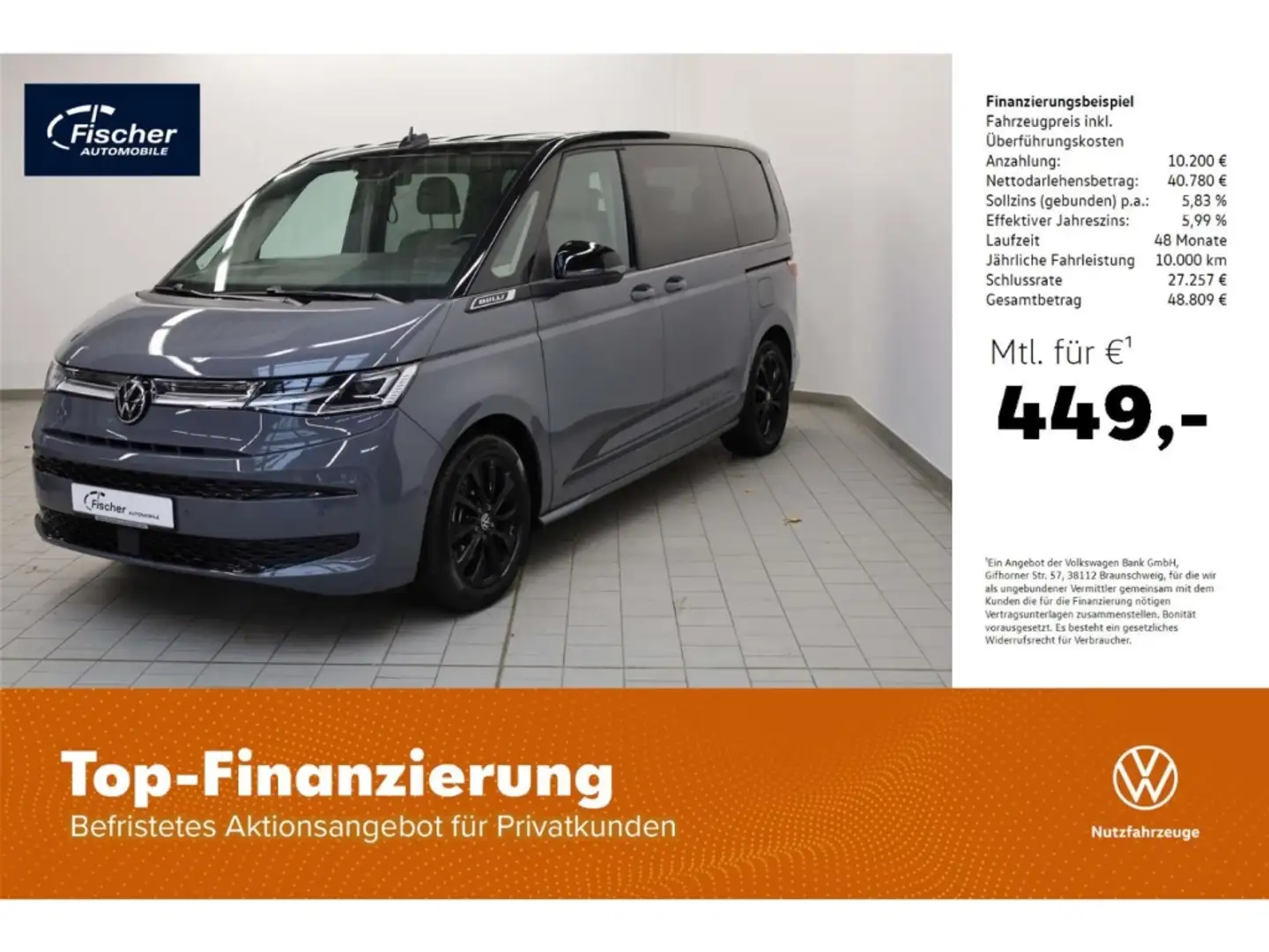 Volkswagen T7 Multivan KÜ 2.0 TDI Edition Grau - 1