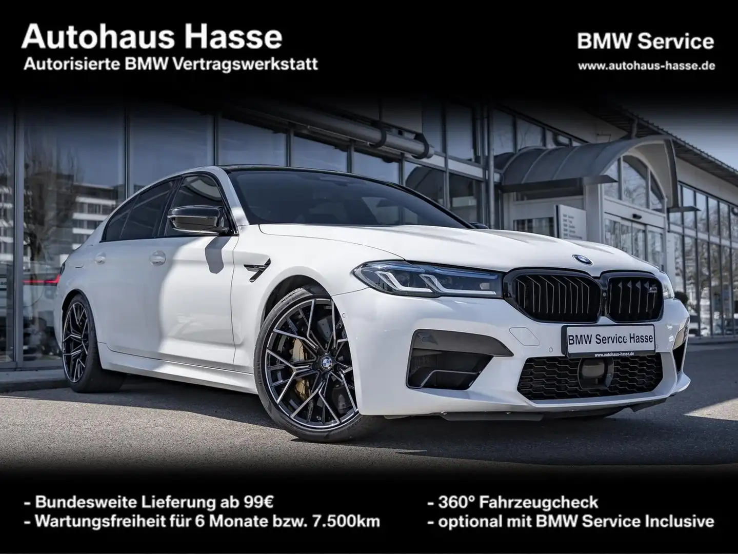 BMW M5 Limousine Competition KERAMIK LASER DAPro PARKAS+ Weiß - 1