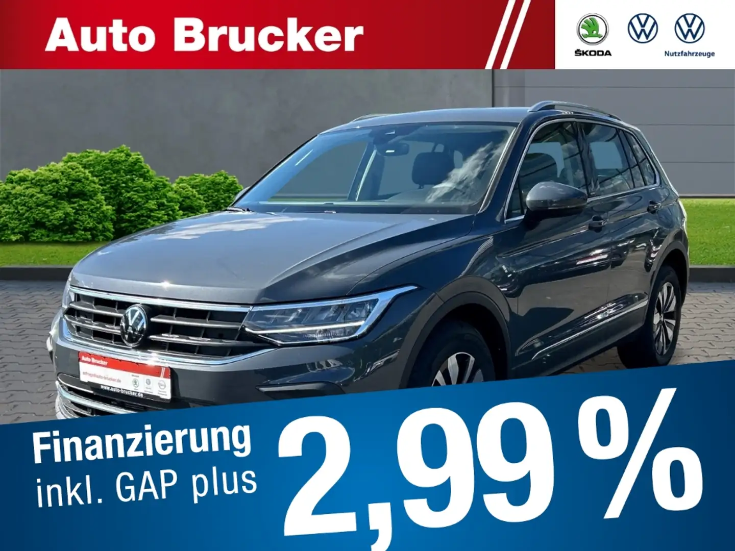 Volkswagen Tiguan Move 2.0 TDI+DSG+LED+AHK+Climatronic+Navi+SHZ+Kame Gris - 1