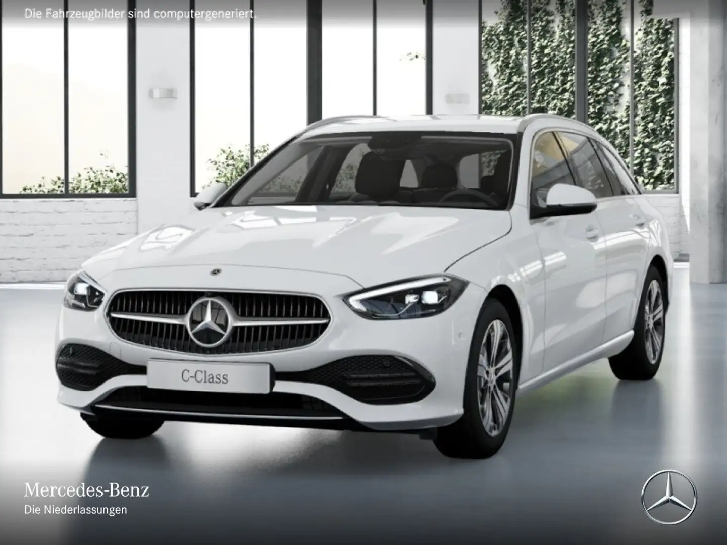 Mercedes-Benz C 220 d T AVANTG+360+LED+TOTW+KEYLESS+9G Weiß - 2