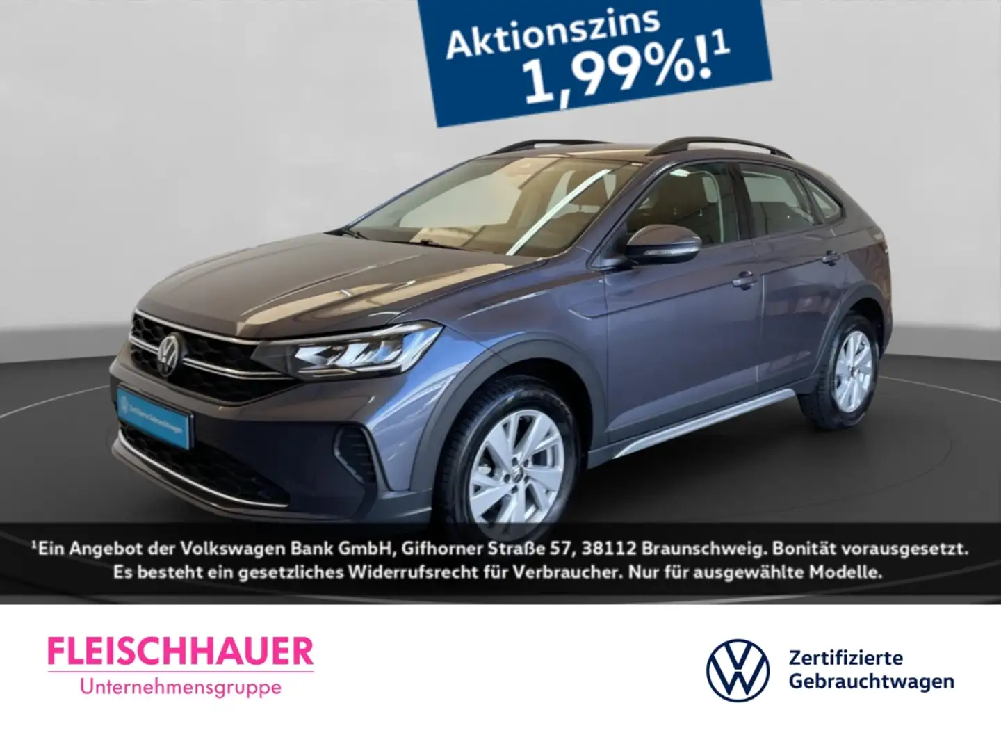 Volkswagen Taigo Life 1.0 TSI LED SHZ digital Cockpit App-Connect Gris - 1