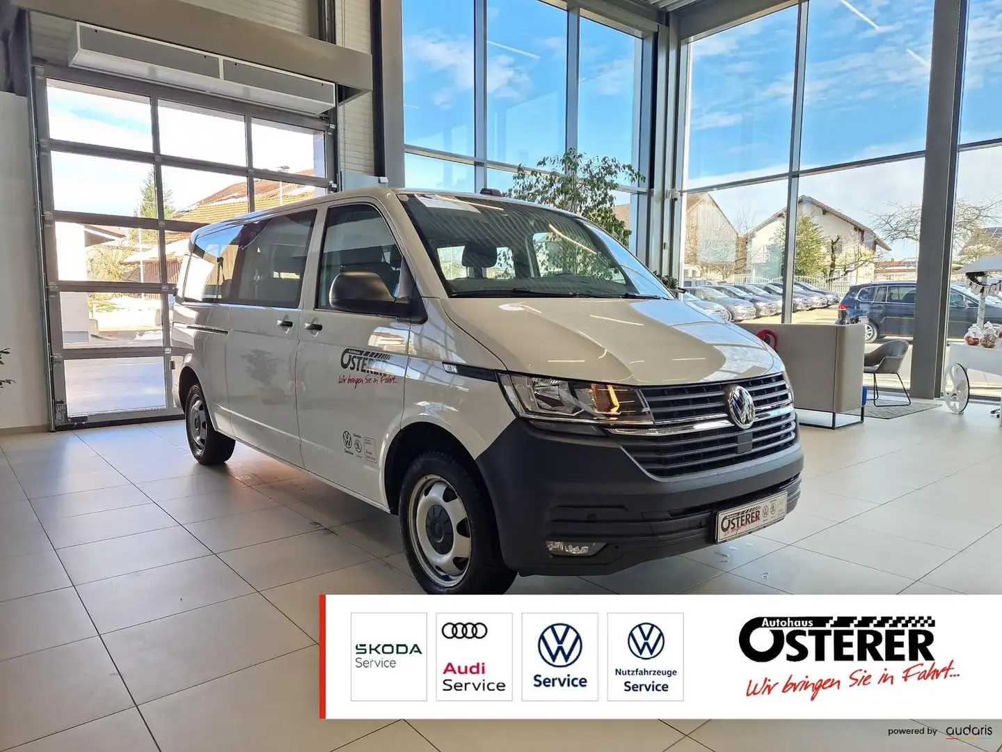 Volkswagen T6.1 Kombi 2.0 TDI Lang-9 Sitzer-AHK-Rückfahrkamera-Klima-Par Weiß - 1