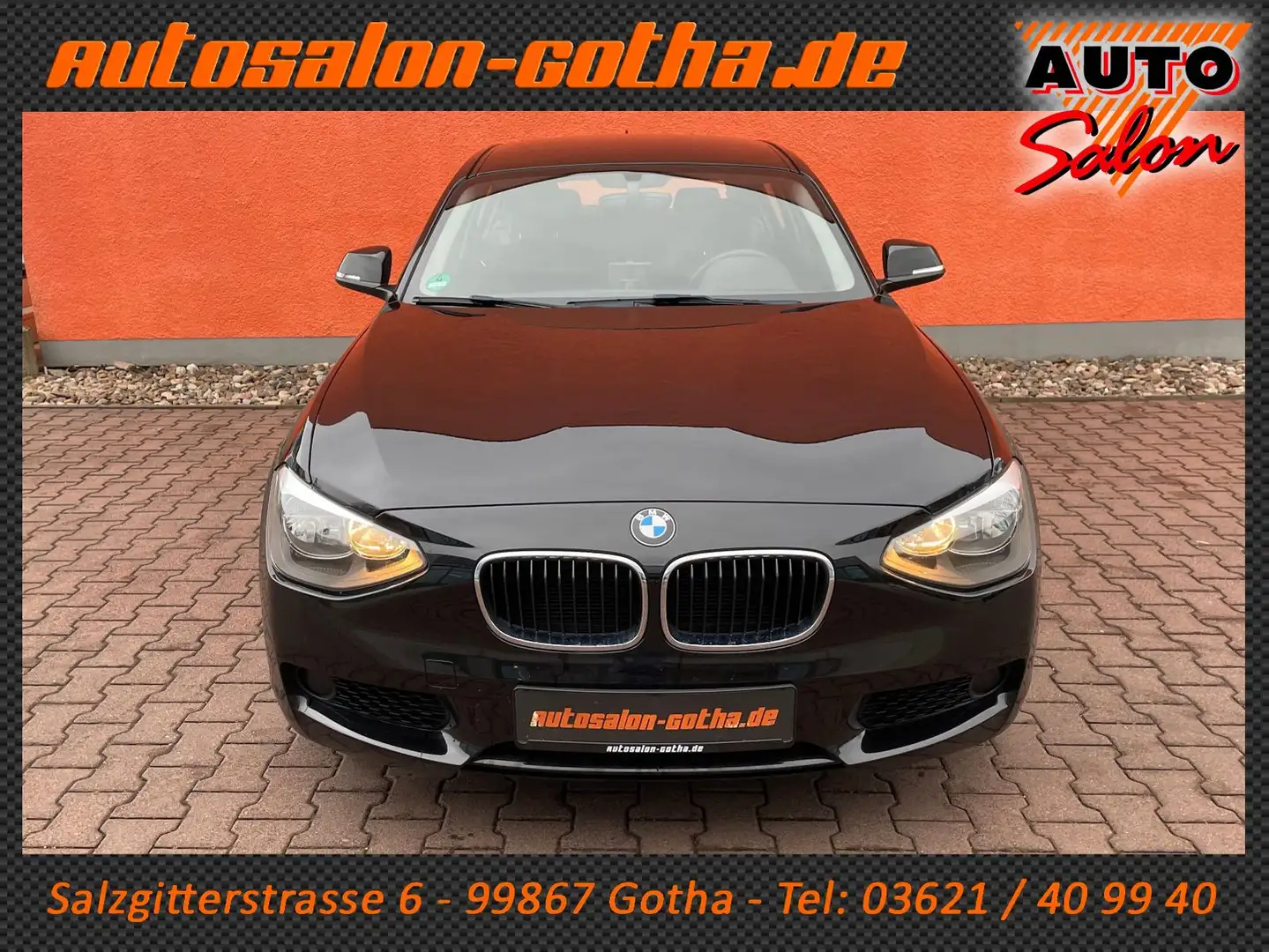 BMW 116 i 5-trg. NAVI+KLIMA SITZHZG PDC ALURÄDER Schwarz - 2