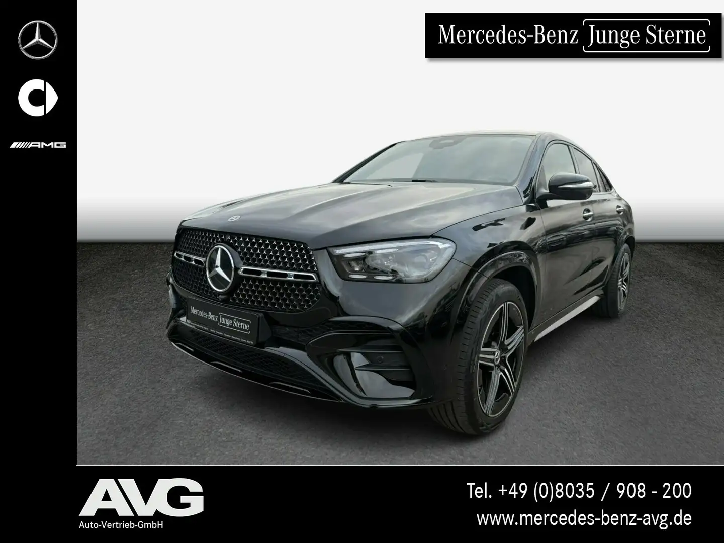 Mercedes-Benz GLE 450 GLE 450 d 4M Coupé AMG PANO 360° KEYLESS DISTR. Schwarz - 1
