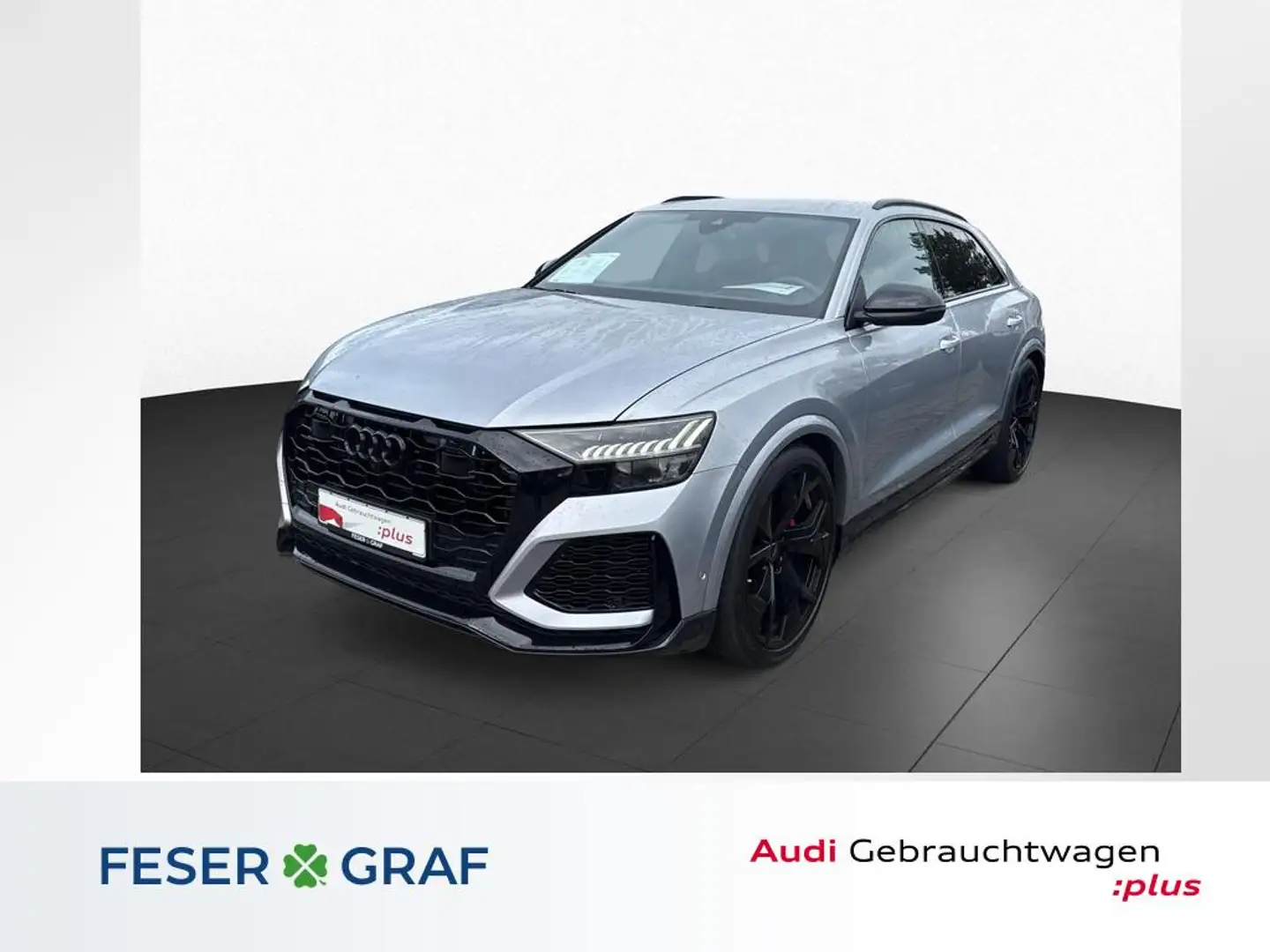 Audi RS Q8 qu. tip-tro. +AHK+ACC+B&O+Head-Up+Matrix+ Silber - 1