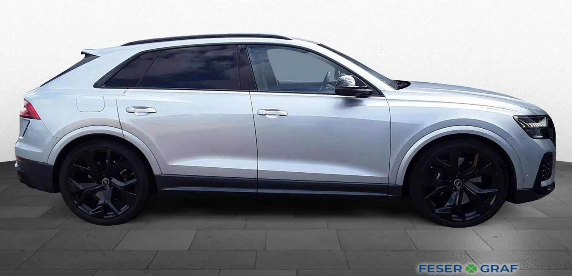 Audi RS Q8 qu. tip-tro. +AHK+ACC+B&O+Head-Up+Matrix+ Silber - 2