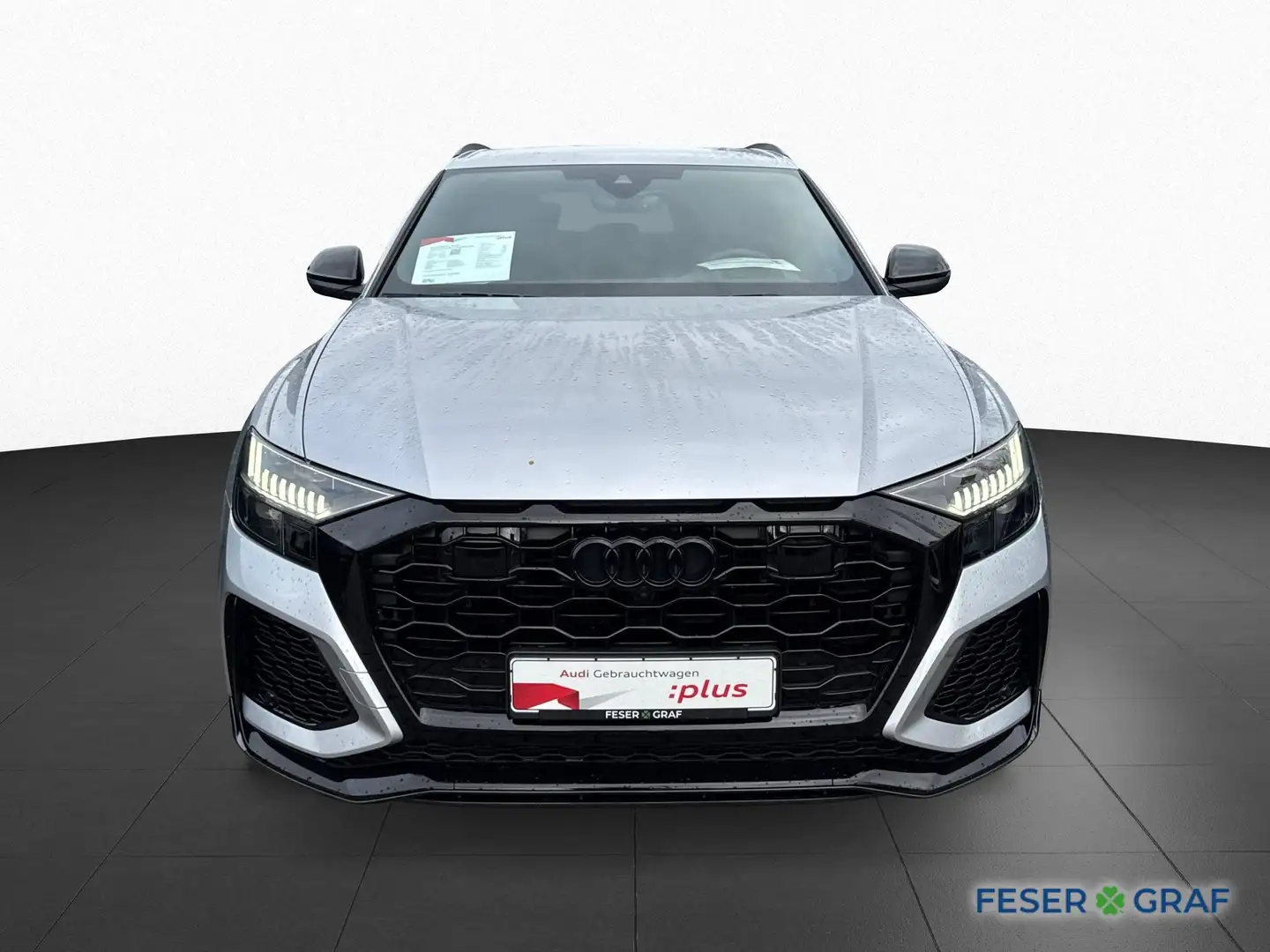 Audi RS Q8 qu. tip-tro. +AHK+ACC+B&O+Head-Up+Matrix+ Argent - 2