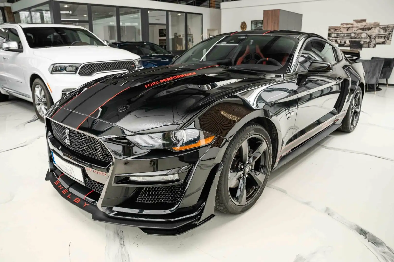 Ford Mustang 2,3 GT 500 SHELBY PREMIUM RECARO PERFORM Schwarz - 1