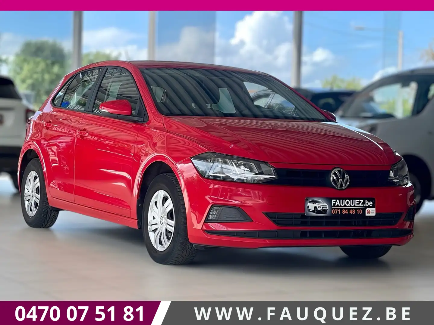 Volkswagen Polo 1.0i • A/C - Écran • Garantie 12 mois Rood - 1