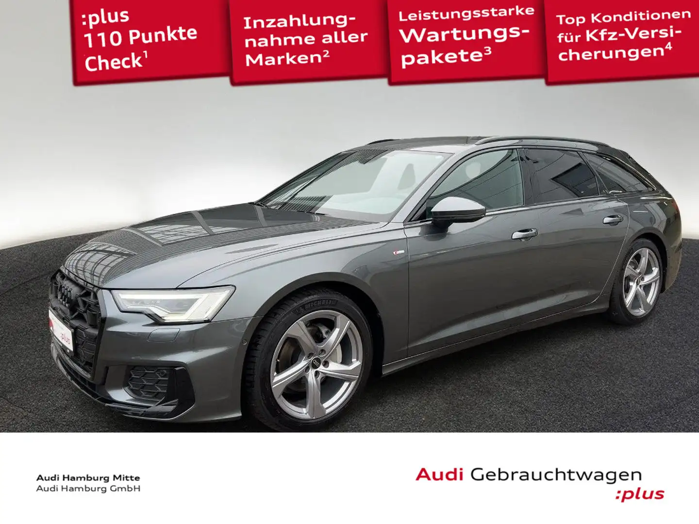 Audi A6 40 TDI S line quattro S tronic AHK Matr Grau - 1