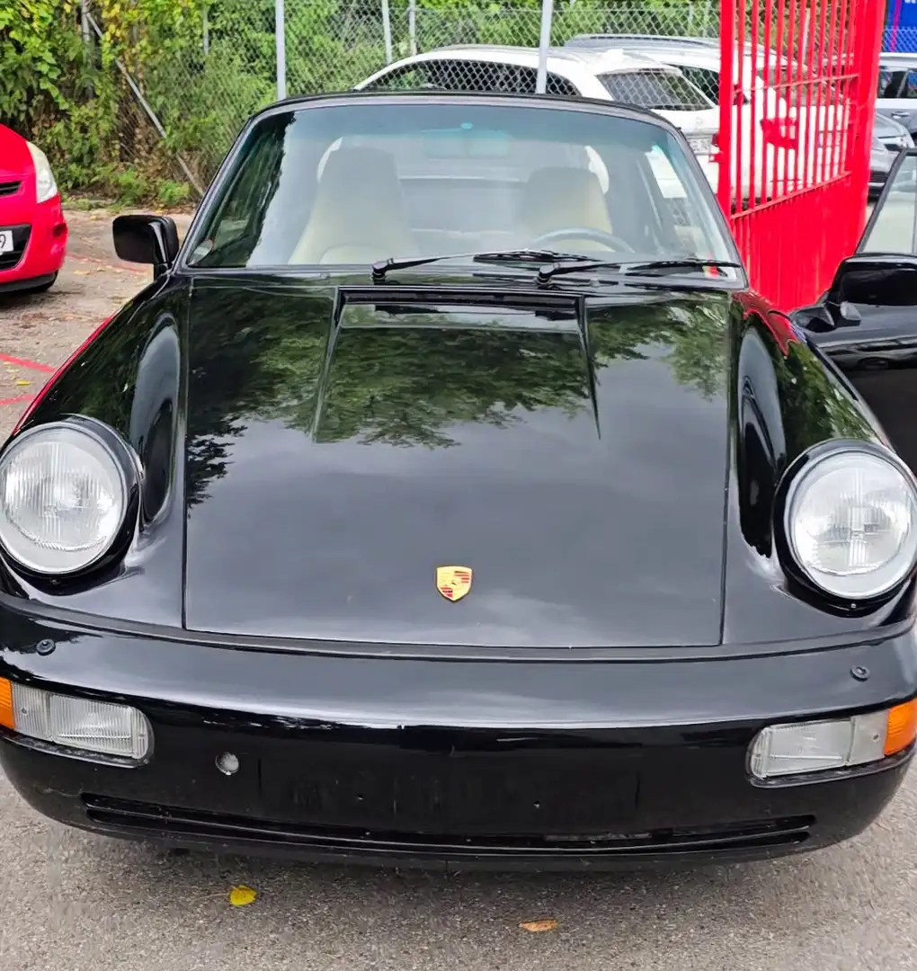 Porsche 964 911 Carrera 4 Cabriolet Černá - 1