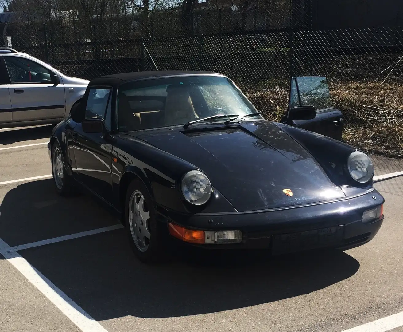 Porsche 964 911 Carrera 2Cabriolet Чорний - 1