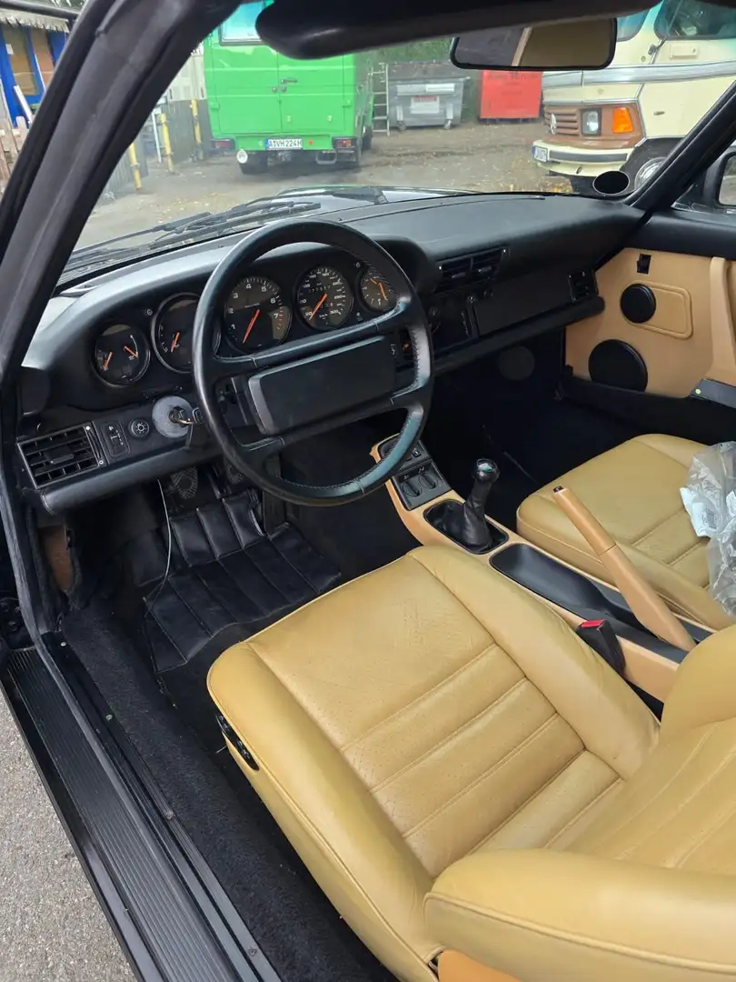 Porsche 964 911 Carrera 2Cabriolet Чорний - 2