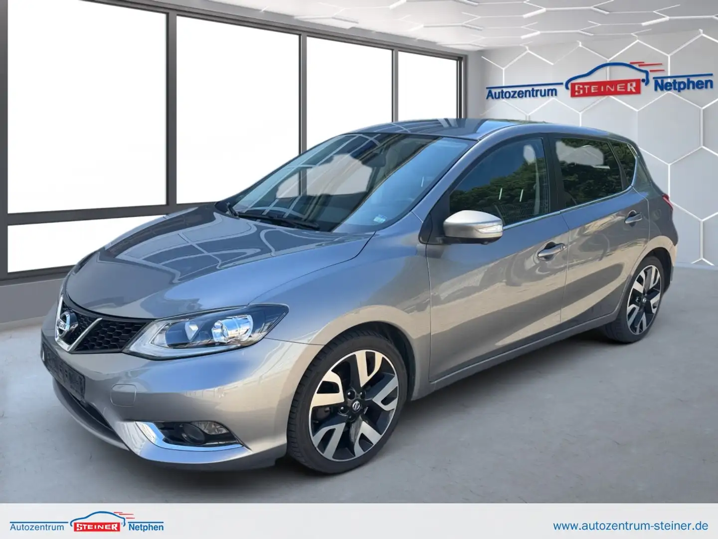 Nissan Pulsar 1.6DIG-T Tekna Euro6 Klima Navi Leder Gris - 1