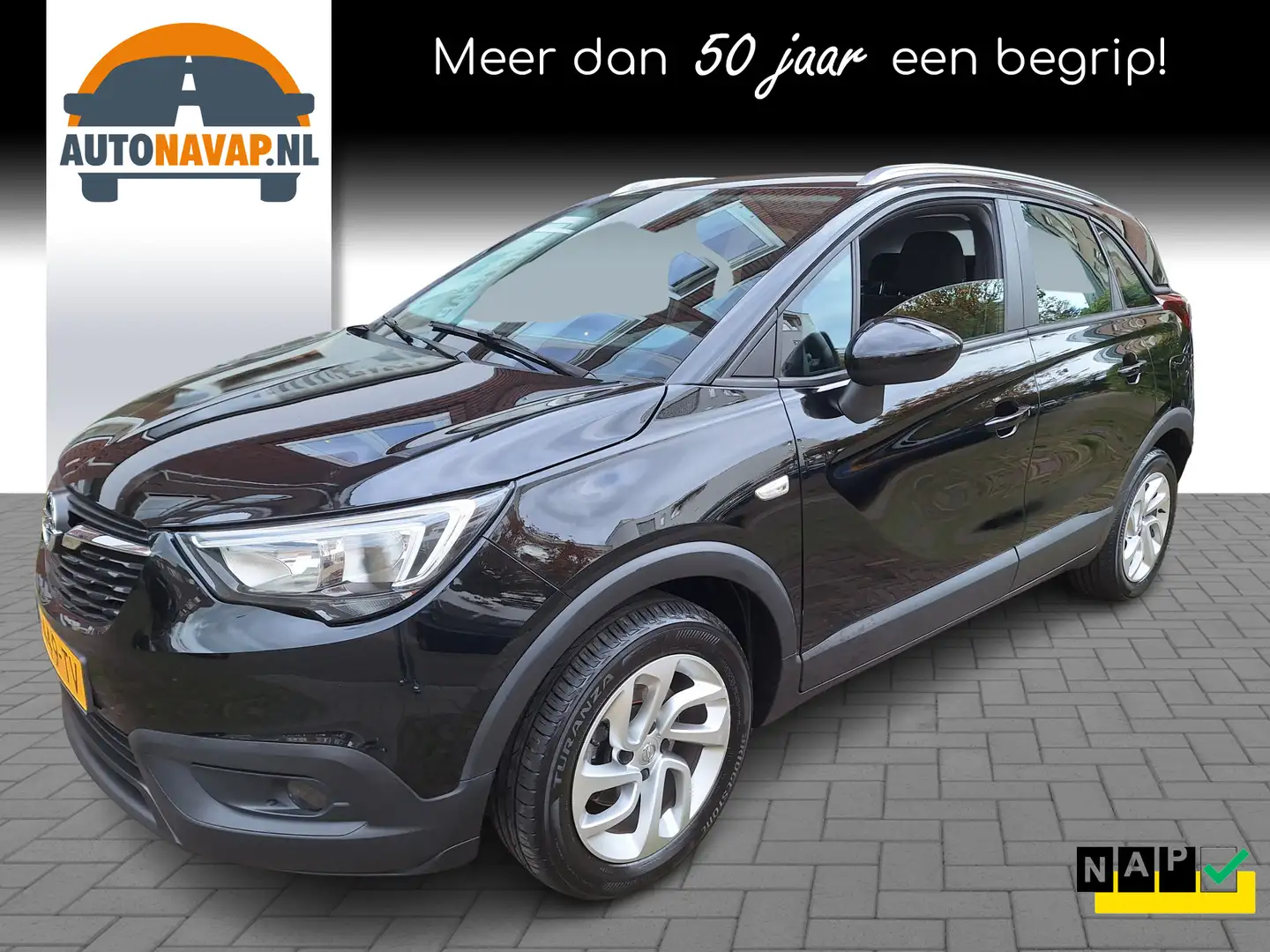 Opel Crossland X 1.2 Turbo Edition /Navi/Apple/Android/Pdc/Cruise/1 Zwart - 1