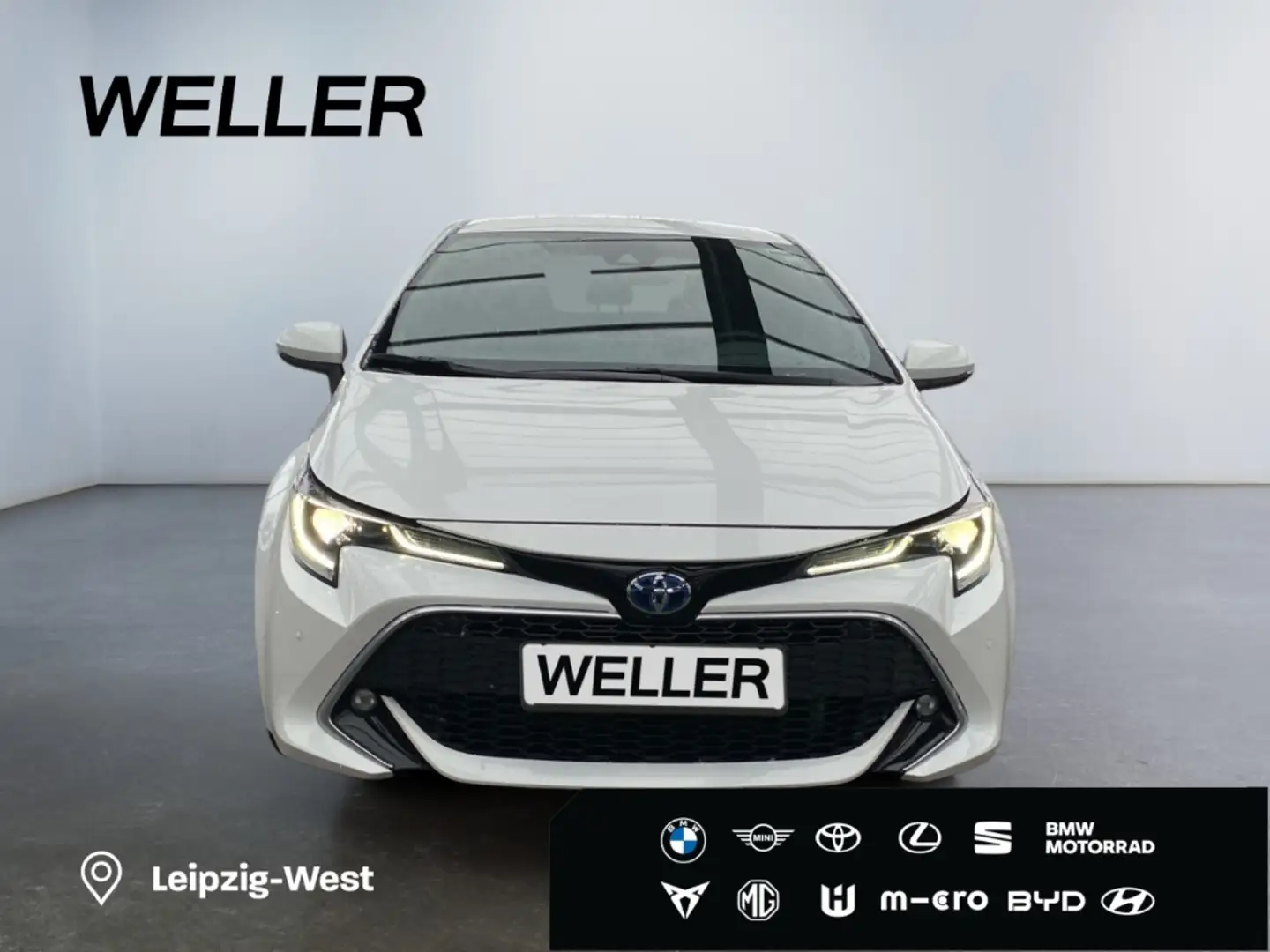 Toyota Corolla 2.0 Hybrid Lounge *AHK*JBL*HUD*Teilleder* Weiß - 2