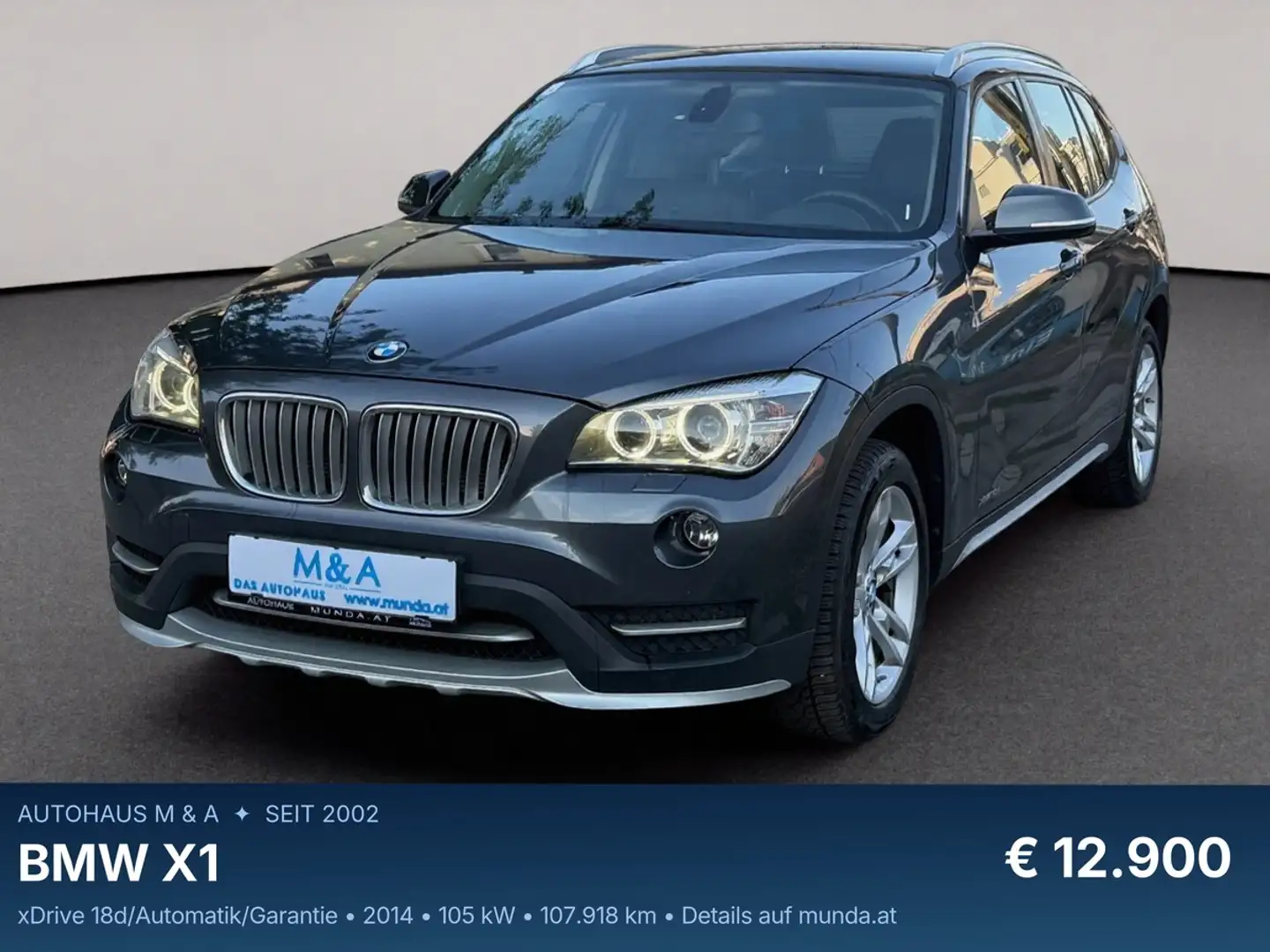 BMW X1 xDrive 18d/Automatik/Garantie Grau - 1