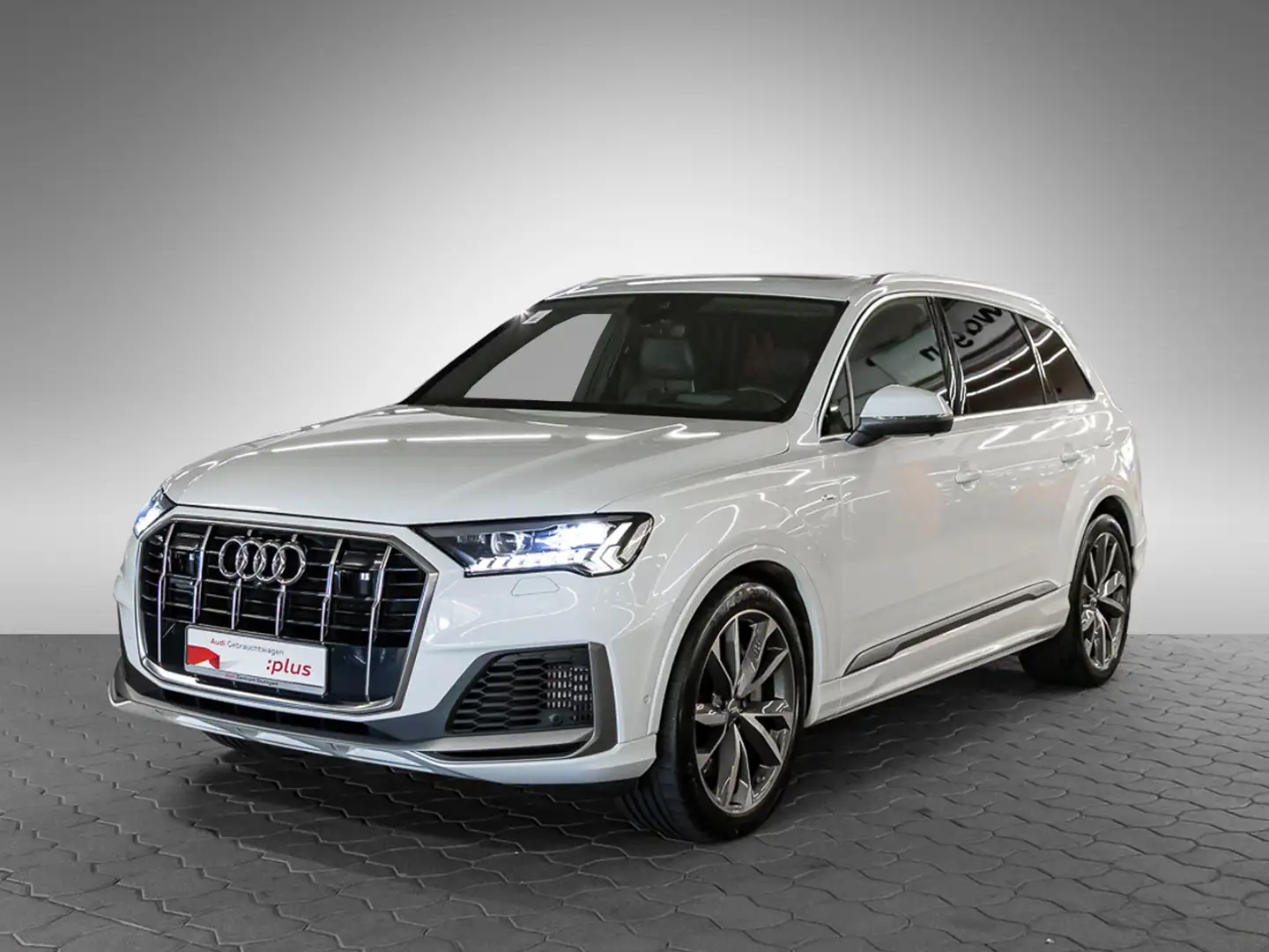 Audi Q7 55 TFSI e qu S line AHK Laser HeadUp BOSE 21'' Weiß - 2