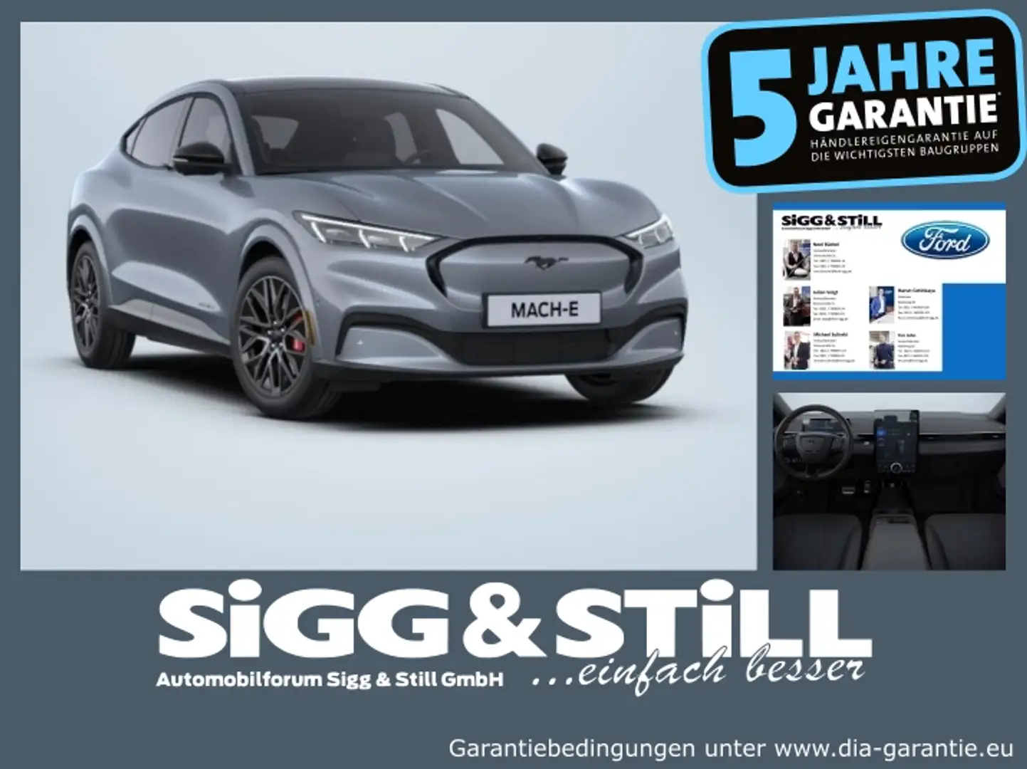 Ford Mustang Mach-E Premium AWD IACC*PANO*360*BLIS*B&O Grau - 1