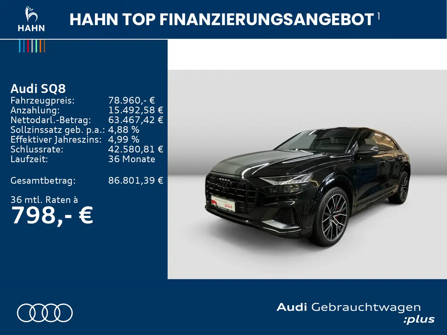 Audi SQ8 TFSI quattro competition plus AHK HD Matrix Schwarz - 2