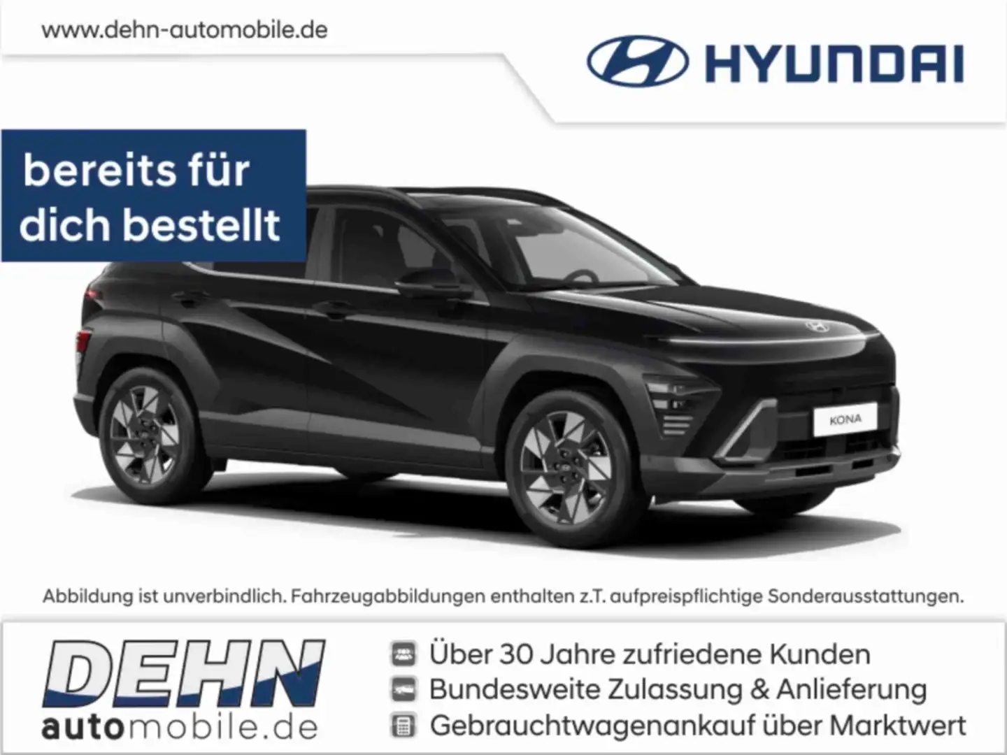 Hyundai KONA SX2 Hybrid Prime Mj25 2WD Glasschiebedach Schwarz - 1